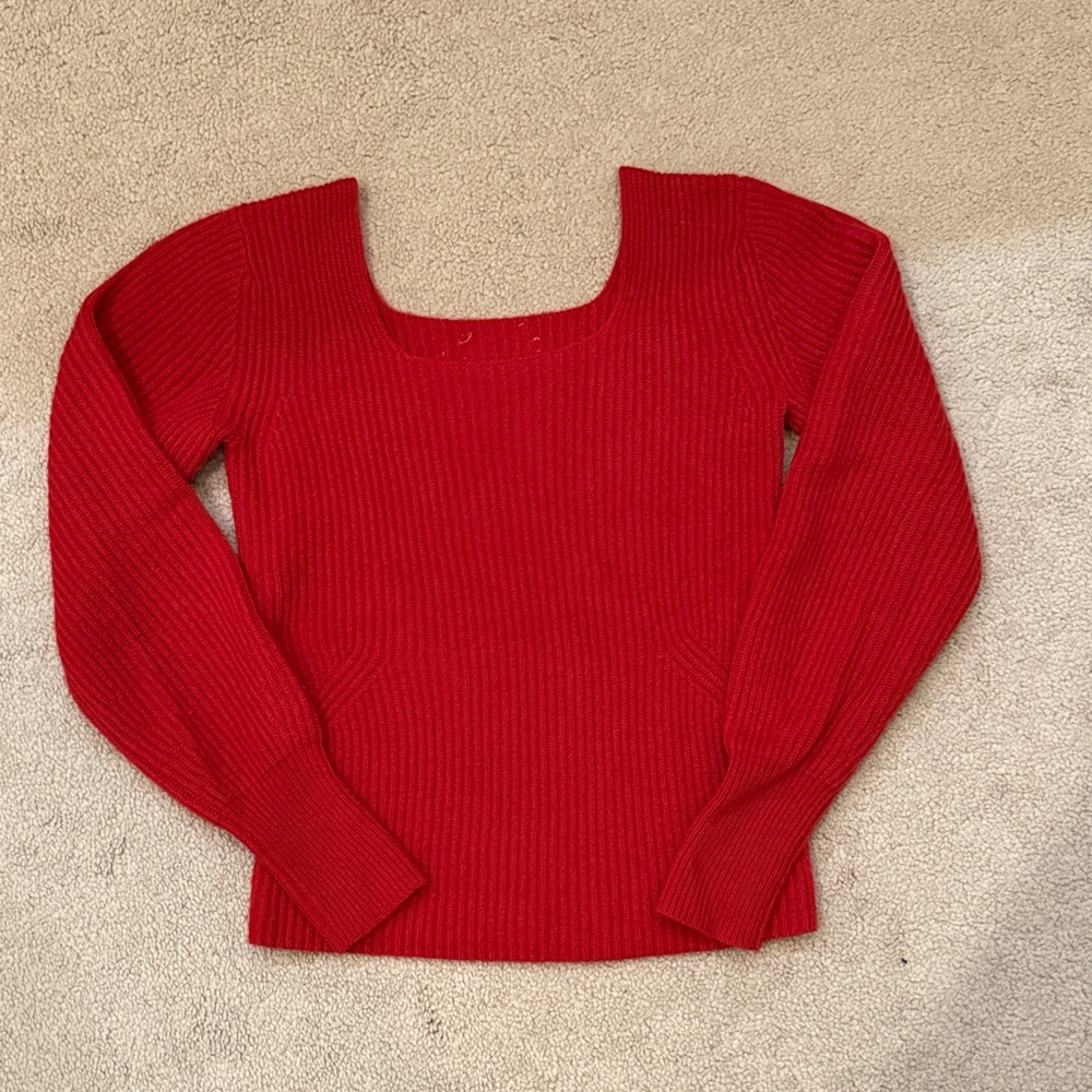 Madewell Red cashmere Women's Sweater